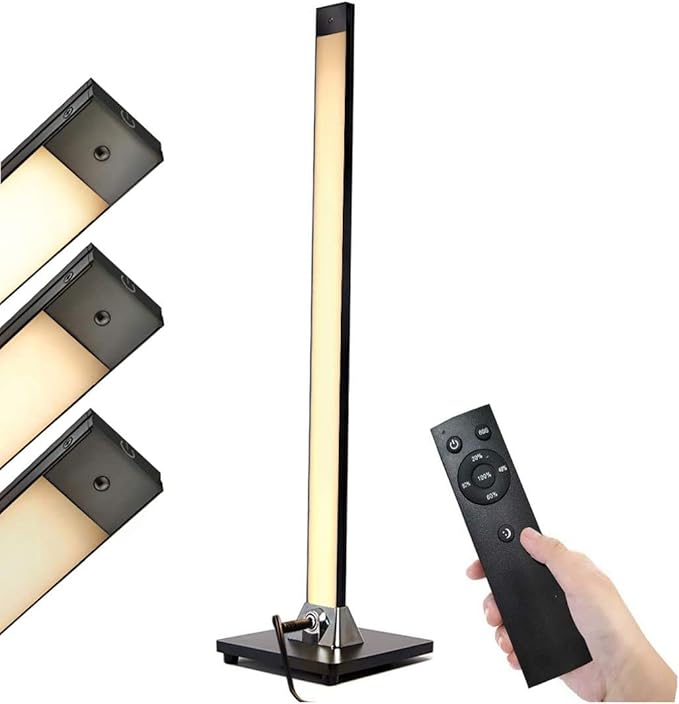 Floor Lamp Led Bedside Lamps Modern Reading Lamp Remote Control 44CM