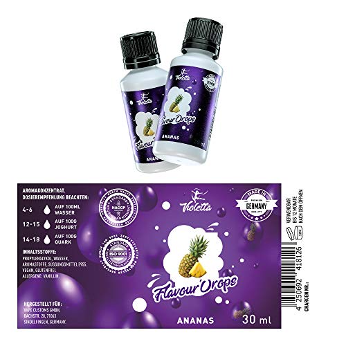 Flavour Drops 30ml by Violetta | Vegan | Zuckerfrei | Kalorienfrei | Lebensmittelaroma-Tropfen für Wasser, Getränke… – Bild 8