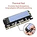 SHINESTSAR NVME PCIe Adapter with Heat Sink, M.2 SSD M Key to PCI Express Adapter Card for Desktop PC, Support PCIe x4 x8 x16, Fit for NVME SSD 2230 2242 2260 2280