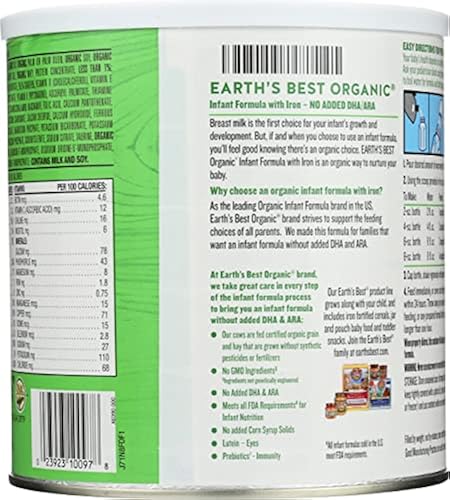 Earth's Best Organic Formula without DHA, Ounce in Kuwait