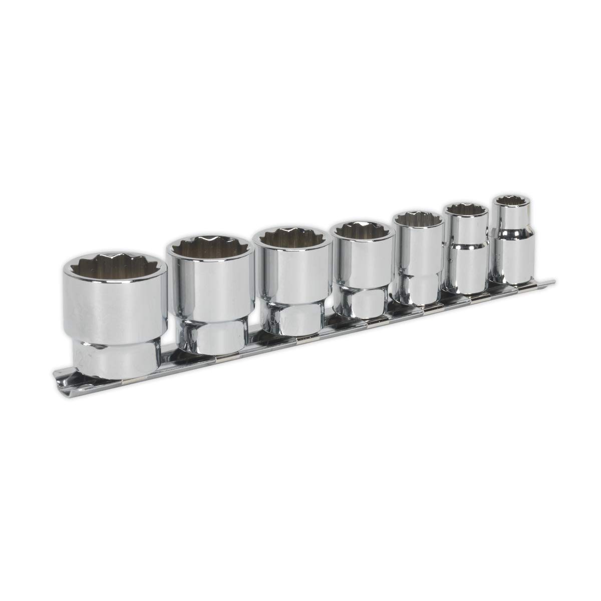 Sealey Ak2676 Socket Set 7Pc 3/8Sq Drive Whitworth
