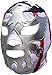 Deportes Martinez Mexican Wrestling Mask – Authentic Luchador Lucha Libre Mask, Handmade in Mexico – Pro Fit Adult Size – Patriot Silver