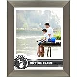Craig Frames 26966 7 by 17-Inch Picture Frame, Smooth Wrap Finish, 1.26-Inch Wide, Silver Stainless