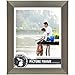 Craig Frames 26966 7 by 17-Inch Picture Frame, Smooth Wrap Finish, 1.26-Inch Wide, Silver Stainless