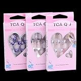 FACILLA® 72 Mixed Assorted Style French Acrylic False Artificial Nail Tips