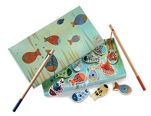 DJECO Fishing Dream - 12pcs + 2 Fishing Rods