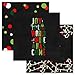 Oh Fun Christmas Wine Label Stickers Set of 9 Holiday Party Decorations - Multi-Use Decals for Festive Ways to Gift - 3 Different Designs - Paper Clever Party