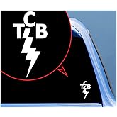 HSC Design Custom Decal Car for TCB Elvis Vinyl Decal - Car Truck Laptop Bumper Sticker Decal/White