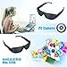 Excelvan HD Polarized Sunglasses Mini Camera Video Audio Recorder DV Eyewear Camcorder, 720P HD, 5.0MP, Support to 32GB TF Card