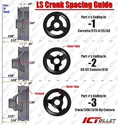 ICT Billet LS Truck Alternator Bracket Low Mount