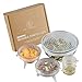 Eco Lifestyle Silicone Stretch Lids - 12 Pack, 6 Sizes - Stretchable, Reusable Food & Bowl Covers - Zero Waste