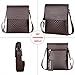 VICUNA POLO Business Man Bag Classic Plaid Design Men Messenger Bag Shoulder Bag(brown)