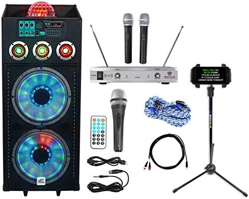 NYC Acoustics Dual 12" Karaoke Machine/System 4 ipad/iphone/Android/Tablet/TV