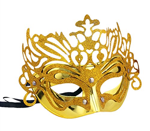 Demarkt Men and Women Crown Cosplay Roman Venetian Mask