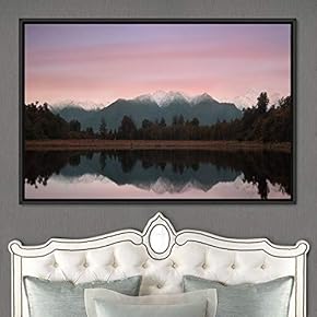 signwin Framed Canvas Wall Art Calming Waters Aerial...