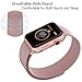 Apple Watch Band, Full Magnetic Closure Replacement Band for Apple Watch Edition Series 3/2/1 2017 Release (38mm rose gold)