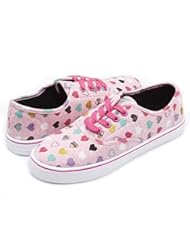 Shoes: Esquire Footwear Mattel Barbie Junior Teen Girls Pink Multi Heart Low Top Canvas Sneakers 11
