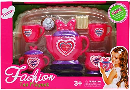 11-Piece Pretend Fashion Tea Play Set (Units per case: 12)