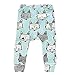 CANIS Baby Boys Girls Cartoon Print Harem PP Leggings Pants (100(2-3T), Blue fox)