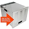 Crawford-Kitchen-Commercial-Food-Dehydrator-Stainless-Steel-Easy-To-Clean-Body-Pro-Quality-Dehydrated-Raw-Food-Jerky-Maker-1000W-Ultra-High-Effieciency-Design