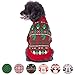 Blueberry Pet Ugly Christmas Santa Claus Holiday Season Shawl Collar Dog Sweater, Back Length 16