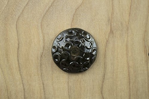 25 Pack Door Clavos Decorative Nails 1" Dimpled Pattern Rustic Hammered Iron Various Finishes Available
