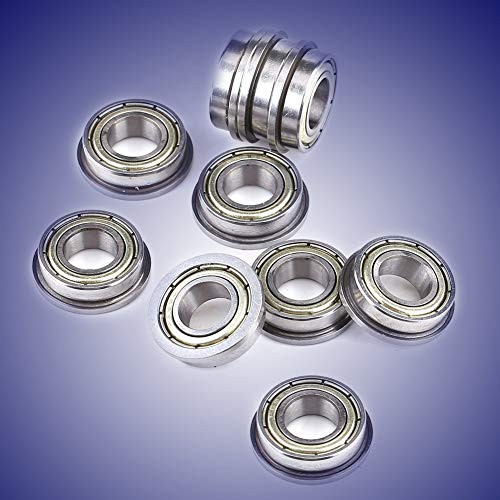 Ruiqas 10Pcs F688ZZ Metal Steel Double Shielded Flange Ball Bearings 8165mm for Motor