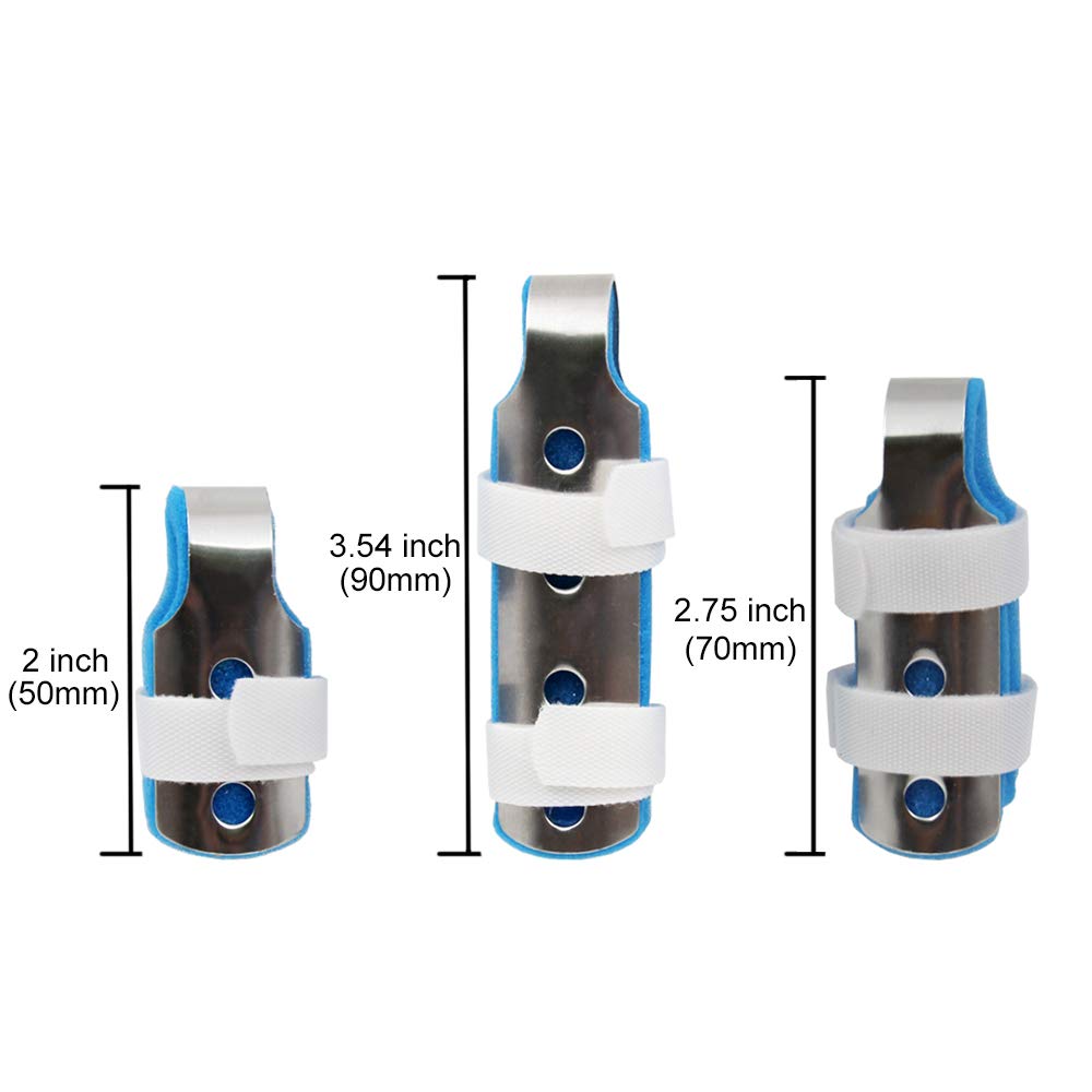XHIVAR Finger Splint Support for Trigger Mallet Broken Arthritis Fingers Protector straightening immobilizer 3-Size Pack: Industrial & Scientific