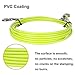 【90 Day Guarantee】 Dog Tie Out Cable for Dogs Pets - Heavy Duty Dog Tether Run Cable Leads for Yard Camping Outdoor for Small Medium Large All Dogs, Yellow Green 10ft
