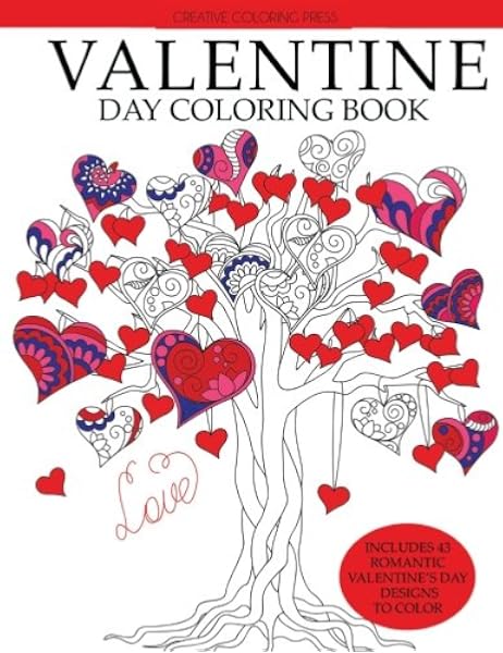 Amazon Com Valentine Day Coloring Book Romantic Valentine S Day Designs To Color Adult Coloring Books 9781942268864 Creative Coloring Books