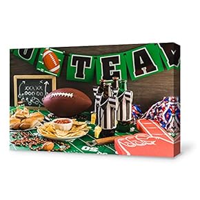 Canvas Wall Art for Living Room,Bedroom Home Artwork Paintings Super Bowl Ready to Hang - 12x18 inches