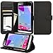 Abacus24-7 [Pocket Book] BLU Studio 5.5 S [D630u] Leather Wallet Case with Stand and ID Card holder, Black
