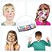 Face Painting Kit TOODOO 16 Color Face Paints with 36 Stencils, 3 Pieces Face and Body Paint Brushes, Safe Cosmetic Grade FDA Compliant Face Paint Party Set