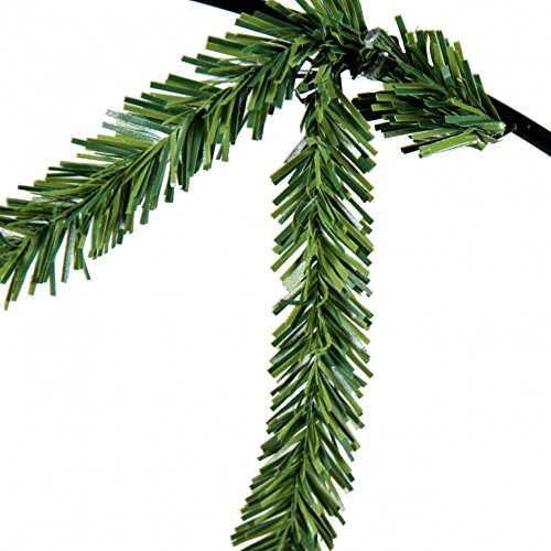 SNS 15-24" Pencil Tinsel Work Wreath Form Two-Tone Green, Black Frame Diameter (Outside): 15, Finished Wreath Diameter: 24