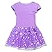 AOVCLKID Moana Little Girls' Dress Princess Cartoon Party Dress (120/4-5Y, Purple 1)