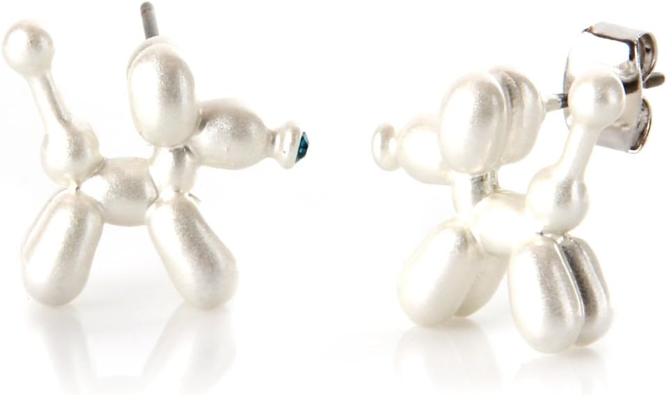 LAONATO Balloon Dog Stud Earrings