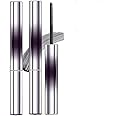 2Pcs Iron Wand Mascara, Metal Mascara Wand, Black Washable Metal wand mascara, 3d Curling Eyelash, Added Fiber, Waterproof Natural Length Slim Volume Building, Long-Lasting Smudge-Proof