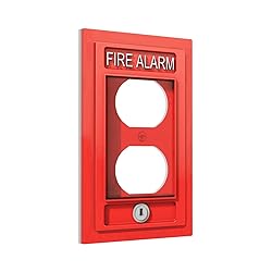 ShinyLuck Fire Alarm 1 Gang Electrical Duplex