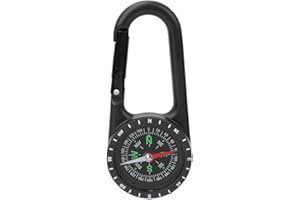 DC40T Zinc Alloy Clip Direction Finder | 360° Graduated Ring for Accurate Navigation | Outdoor Direction Finder for Hiking/Ca