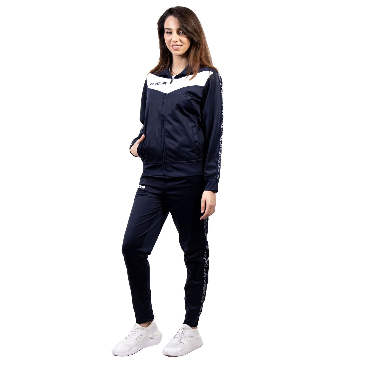 Givova Unisex Visa-Band Passen, Blau/weiß, S