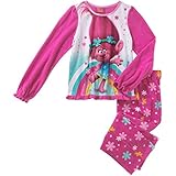 Trolls Girls' Licensed 2-Piece Poly PJ - Pink