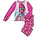 Trolls Girls' Licensed 2-Piece Poly PJ - Pink
