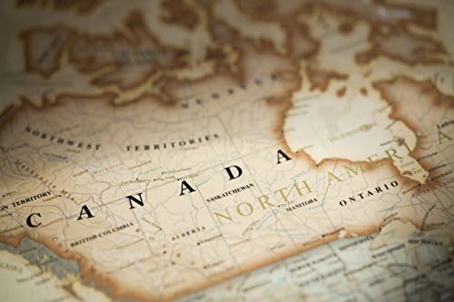 GMX Wall Poster for Kids Room Canada map Size:18x12