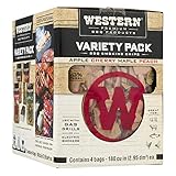 Western Premium BBQ Products BBQ Smoking Chips Variety Pack, 4 Pack