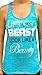 SoRock Women's Lift Like a Beast Look Like a Beauty Burnout Tank Top Teal