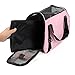 Portable Pet Carrier Airline Approved - Travel Pet Carrier with Bottom Cushion Pad Cat Carrier Puppy Carrier Under Seat Cat in a Bag Carrier Soft Sided Pet Carrier for Small Dog, Kitten, Rabbit, Cat