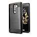 LG Escape 3 Case, LG Phoenix 2 Case, LG K8 Case, kaesar Slim Fit Brushed Metal Texture Hybrid Dual Layer Slim Protector Case Cover for LG Escape 3 / LG Phoenix 2 / LG K8 - Black