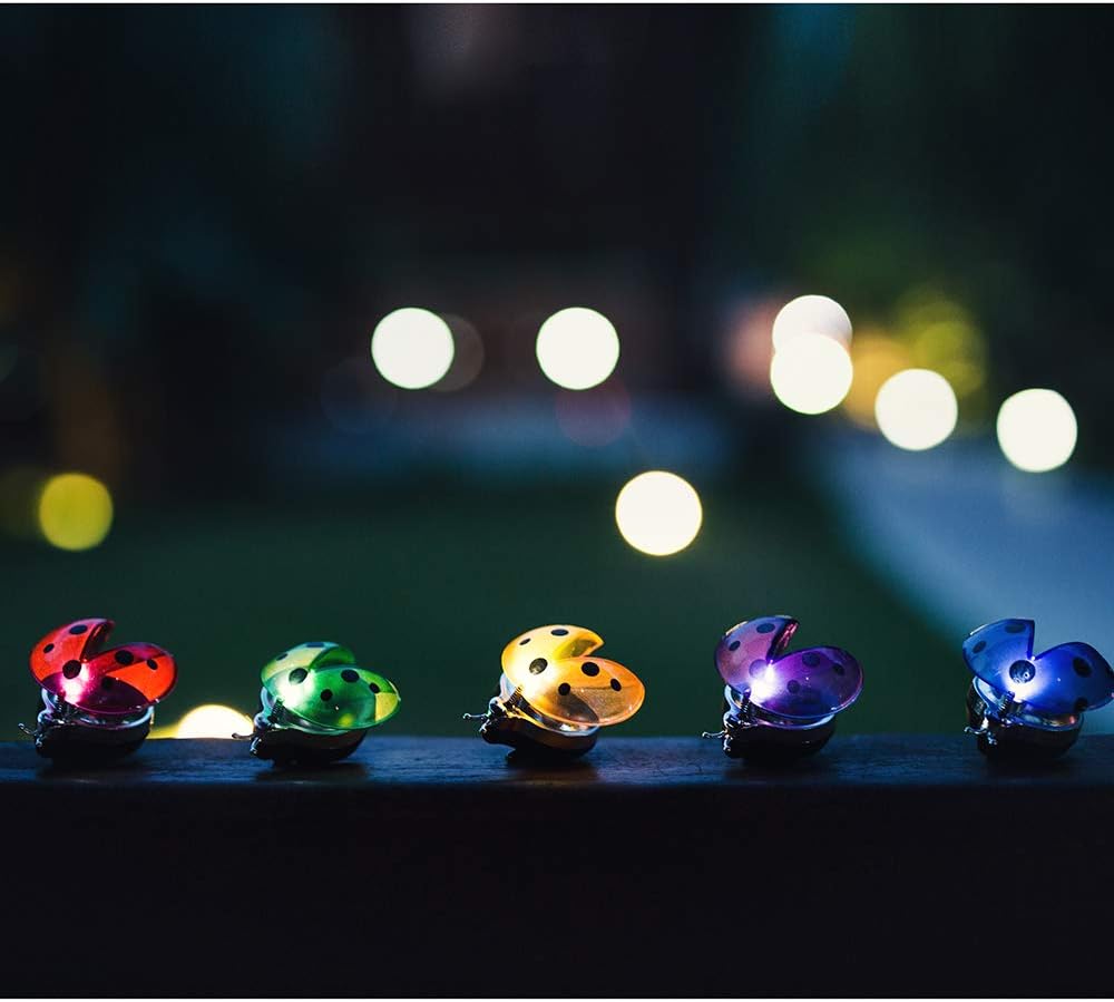 Solar Garden Lights Outdoor, Solar Light LED Garden Decor Statues, Yard