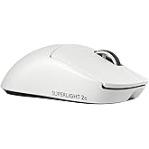 Logitech G PRO X Superlight 2c Wireless Gaming Mouse, 51 g pro-Grade Compact Mouse with 5 programmable Buttons, USB-C Charging, 44K DPI Sensor, up to 8 kHz Polling for PC/Mac - White