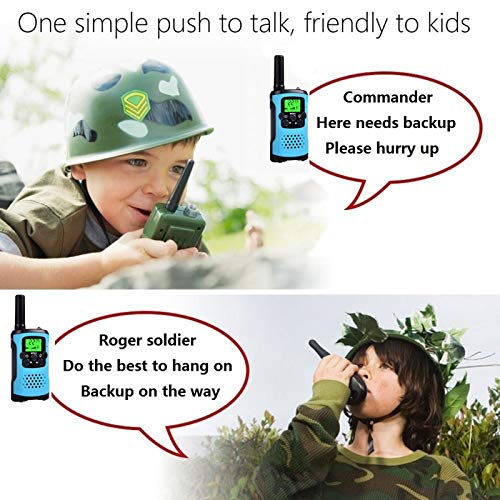Ahtandy Walkie Talkies for Kids,22 Channel Kids Walkie Talkies Toys, Prevent Children\'s Myopia and Away from Electronic Games,Gifts for Kids Adventure Gear to Camping, Games, Hiking(Blue, 2 Pack)